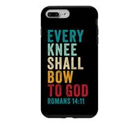 Carcasa para iPhone 7 Plus/8 Plus Every Knee Shall Bow to God: Christian Faith Verse Romans 14