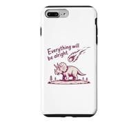Carcasa para iPhone 7 Plus/8 Plus Everything Is Alright Dinosaur Asteroid Chaos Graphic Retro