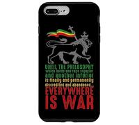 Carcasa para iPhone 7 Plus/8 Plus Everywhere IS War Discurso Haile Selassie León Judá Reggae