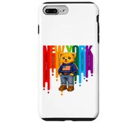 Carcasa para iPhone 7 Plus/8 Plus Exceed The Limit New York Teddy Bear- Colorful NYC Boroughs
