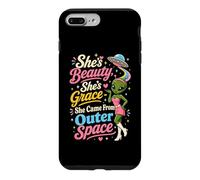 Carcasa para iPhone 7 Plus/8 Plus Extraterrestre Gracioso Ella es la Belleza Que Vino de la Dama del Espacio Exterior