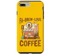 Carcasa para iPhone 7 Plus/8 Plus FA-Brew-Lous Corgi Juego de Palabras de café Barista Amante de los Perros