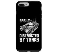 Carcasa para iPhone 7 Plus/8 Plus Fácilmente distraído por los Tanques, el Tanque de Batalla M1 Abrams Divertido