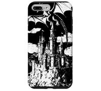 Carcasa para iPhone 7 Plus/8 Plus Fantasía Oscura Vintage gótico Castillo dragón Mito Guay