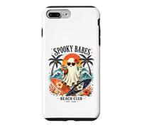 Carcasa para iPhone 7 Plus/8 Plus Fantasma de Spooky Girls Beach Crew para Halloween, Retro y veraneo