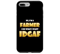 Carcasa para iPhone 7 Plus/8 Plus Farmer Idgaf Funny Vegetable/Animal Food Farming Rancher