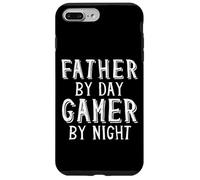 Carcasa para iPhone 7 Plus/8 Plus Father by Day Gamer by Night Geek Nerd Gaming Dad Gamers
