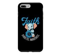 Carcasa para iPhone 7 Plus/8 Plus Fe Concientización sobre la Diabetes Elefante Girasol Elefantes T1D