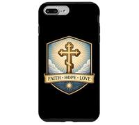 Carcasa para iPhone 7 Plus/8 Plus Fe Esperanza Amor Cristiano Ortodoxo Floral Jesucristo Dios