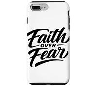 Carcasa para iPhone 7 Plus/8 Plus Fe sobre el Miedo fe Cristiana tipografía