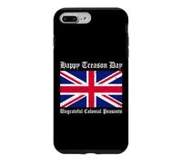 Carcasa para iPhone 7 Plus/8 Plus Feliz día de traición Campesinos coloniales ingratos, 4 de Julio