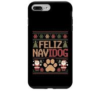 Carcasa para iPhone 7 Plus/8 Plus Feliz Navidog - Divertido suéter Feo de Navidad para dueño de Perro