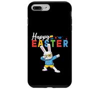 Carcasa para iPhone 7 Plus/8 Plus Feliz Pascua Block Building Dabbing Rabbit Brick Builder