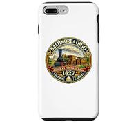 Carcasa para iPhone 7 Plus/8 Plus Ferrocarril de Baltimore y Ohio 1827 Tren Vintage
