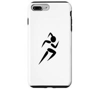 Carcasa para iPhone 7 Plus/8 Plus Figura de Palo de Cola de Caballo Track Sprinter Running Club Runner