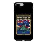 Carcasa para iPhone 7 Plus/8 Plus Fiordland National Park Nueva Zelanda Bandera Gráfico de Viaje