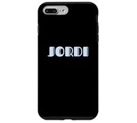 Carcasa para iPhone 7 Plus/8 Plus First Name Jordi Vintage Art Deco Light Blue/Lavender Font
