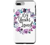 Carcasa para iPhone 7 Plus/8 Plus Floral 109 Years Old 109th Birthday Women's 109 Years Loved