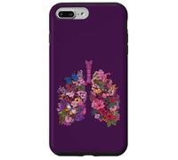 Carcasa para iPhone 7 Plus/8 Plus Floral Pulmones Respiratorio Anatomía Mariposa Naturaleza Arte
