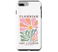 Carcasa para iPhone 7 Plus/8 Plus Florece como una Flor Salmos 103:15 Fe Cristiana