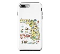 Carcasa para iPhone 7 Plus/8 Plus Florida FL USA Mapas Iconos, Ciudades