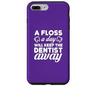 Carcasa para iPhone 7 Plus/8 Plus Floss Daily Keep Dentist Away Dental Humor Cita