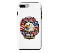 Carcasa para iPhone 7 Plus/8 Plus Forjado de Sangre y Tripas 250 años América Águila Calva