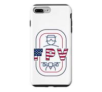 Carcasa para iPhone 7 Plus/8 Plus FPV Drone & Bandera Americana - Quadcopter USA Pilot Patriotic
