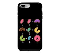 Carcasa para iPhone 7 Plus/8 Plus Fracciones de Dona Humor matemático para Profesores, Estudiantes, niños