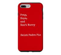 Carcasa para iPhone 7 Plus/8 Plus Francesco Forgione Ore Espere y no se preocupe Santo católico