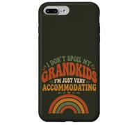 Carcasa para iPhone 7 Plus/8 Plus Frases graciosas de Nietos y Abuelos con Humor Retro arcoíris