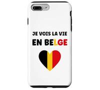 Carcasa para iPhone 7 Plus/8 Plus Frieten Citation Frites Drapeau Belgique Humour Belge