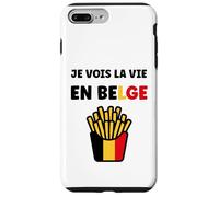 Carcasa para iPhone 7 Plus/8 Plus Frieten Citation Frites Drapeau Belgique Humour Belge