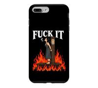 Carcasa para iPhone 7 Plus/8 Plus Fuck It - Witch is Burning in Flame Smoking Adult Humor Meme