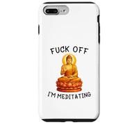 Carcasa para iPhone 7 Plus/8 Plus Fuck Off I'm Meditating Meditation Meme Buddha Adult Humor