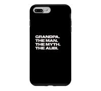 Carcasa para iPhone 7 Plus/8 Plus Fun Grandpa - The Man, The Myth, The Alibi