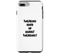 Carcasa para iPhone 7 Plus/8 Plus Fun Twerking Hard or Hardly Twerking? Silly Dance Joke
