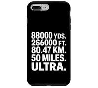 Carcasa para iPhone 7 Plus/8 Plus Funny 50 Miles Ultra Running Diciendo 88000 Yardas