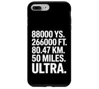 Carcasa para iPhone 7 Plus/8 Plus Funny 50 Miles Ultra Running Diciendo 88000 Yardas