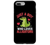 Carcasa para iPhone 7 Plus/8 Plus Funny Animal Crocodile, Just a Boy Who Loves Alligators