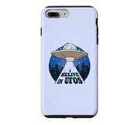 Carcasa para iPhone 7 Plus/8 Plus Funny Believe in OVNIs Alien Space Mystery Beam Design