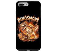 Carcasa para iPhone 7 Plus/8 Plus Funny Camping Smores T-Rex Dinosaur Campfire S'Mores Joke
