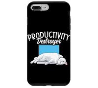 Carcasa para iPhone 7 Plus/8 Plus Funny Cat Productivity Destroyer Dueño de Gato Humor Amante de los Gatos
