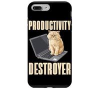 Carcasa para iPhone 7 Plus/8 Plus Funny Cat Productivity Destroyer Dueño de Gato Humor Amante de los Gatos