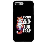 Carcasa para iPhone 7 Plus/8 Plus Funny Cat Victim of The Belly Rub Trap Kitten Joke