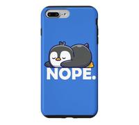 Carcasa para iPhone 7 Plus/8 Plus Funny Chibi Anime Kawai Kids Sleep Nap Nope Penguin Lover