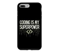 Carcasa para iPhone 7 Plus/8 Plus Funny Coding is My Superpower Coder Programmer