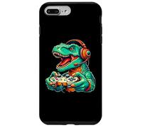 Carcasa para iPhone 7 Plus/8 Plus Funny Dinosaur Video Games Cool Gamer T-Rex Men Women Kids