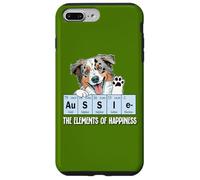 Carcasa para iPhone 7 Plus/8 Plus Funny Elements of Happiness Blue Merle Aussie Lover