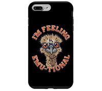Carcasa para iPhone 7 Plus/8 Plus Funny Emu I’m Feeling Emu-tional Emu Pun